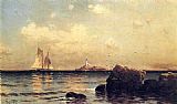 Alfred Thompson Bricher Famous Paintings - Mule Island Isle of Shoals